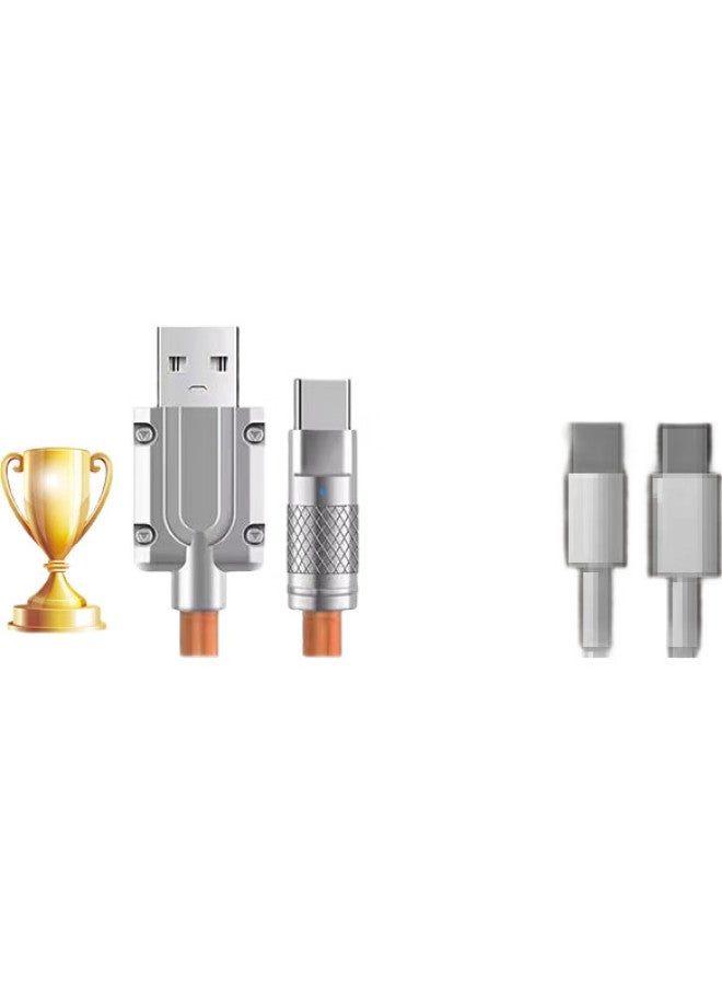 Oksj [100W] Type-C Data Cable, Charging Cable, 6A Fast Charging Cable, Android Phone, 1.5 Meters Extended - Image 1