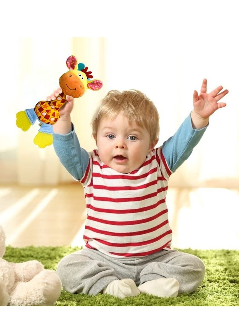 Excefore Baby Rattles Teething Toys, Baby Soft Rattles Shaker, Soft Silicone Ears for Teething Sleep Soother Teething Toy for 0 3 6 9 12 Month Newborn Infant Baby - Image 4