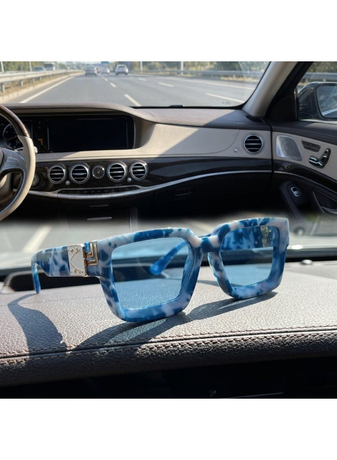European American Trendy Square Eyewear For Men & Women, Premium Clear Quality Lenses Daily Casual Glasses, Delicate Eyeglasses Complete With Luxury Gift Box For Daily Wear - Image 5