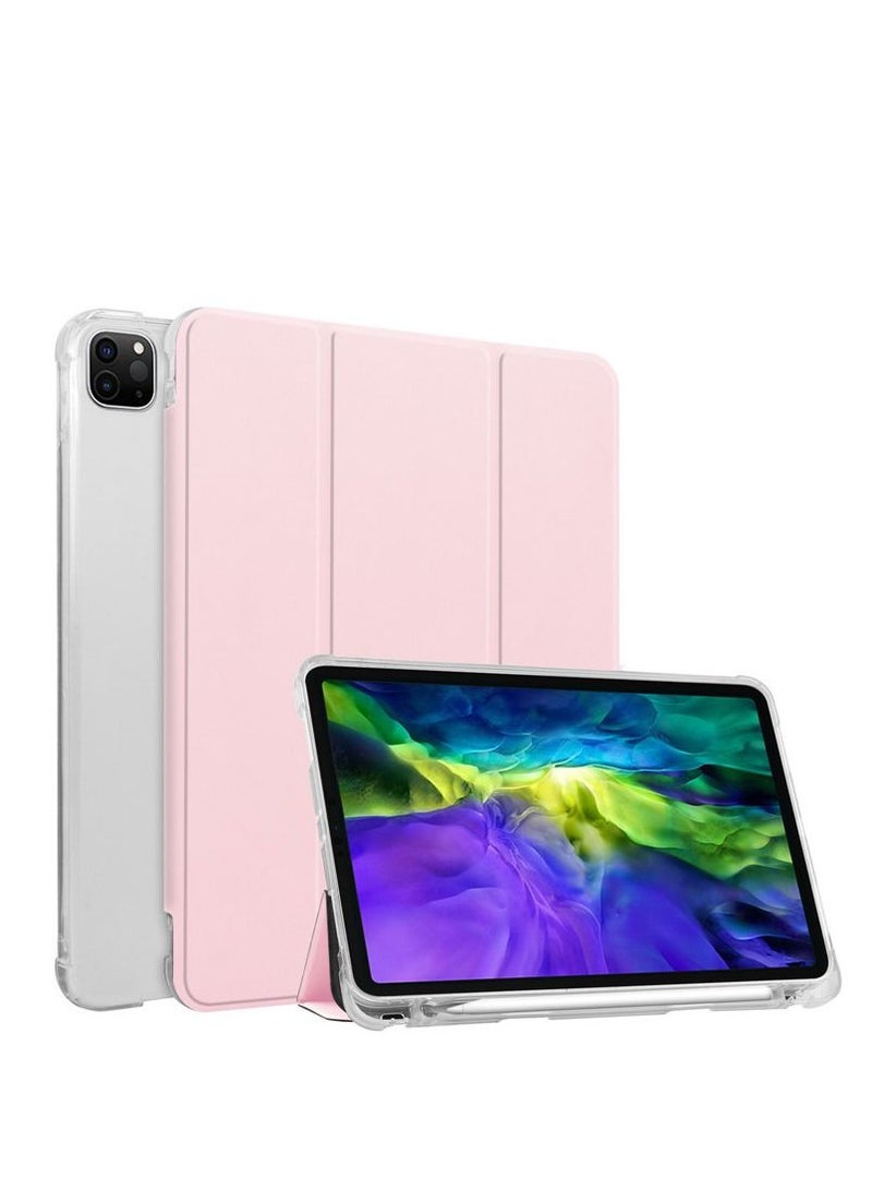 Loquat Pink iPad case with pen slot 