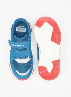 MARVEL Marvel Captain America Print Sneakers with Hook and Loop Closure  - Image 4