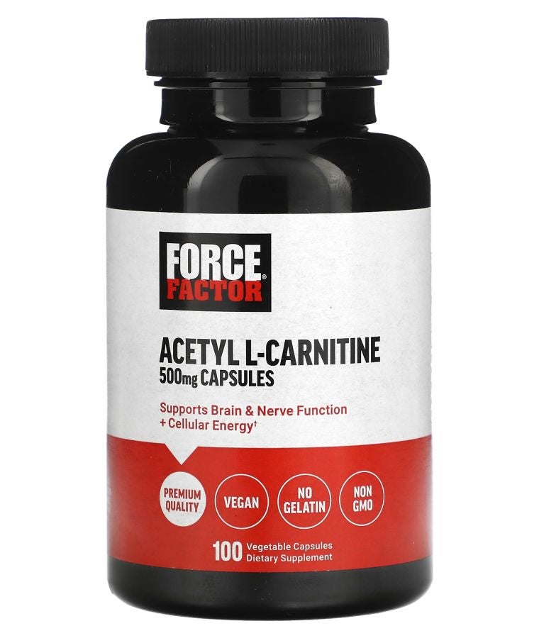 Force Factor Acetyl L-Carnitine 500 mg 100 Vegetable Capsules