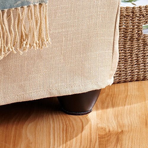Soft Touch وسادات أثاث من الفelt ذاتية اللصق SoftTouch – 2-1/2" دائرية لحماية الأرضيات الثقيلة من الخشب، البلاط واللامينيت – مقاومة للخدوش، تقلل الضوضاء، بني، 4 قطع - Image 4