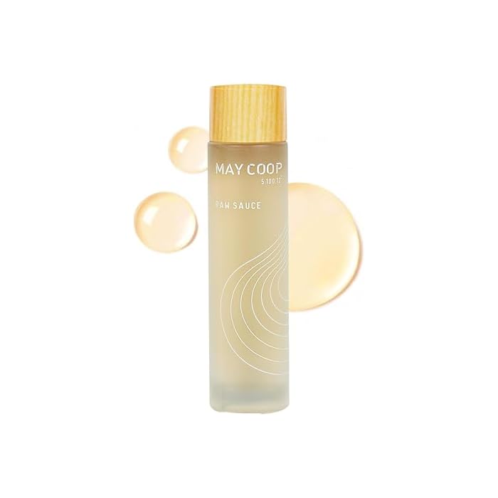 MAY COOP Raw Sauce Moisture Essence Toner | Korean Hydrating Face Toner for Dry & Sensitive Skin | Rice Water, Centella Asiatica & Birch Bark | Fast-Absorbing Skincare Formula, 1.35 fl. oz.