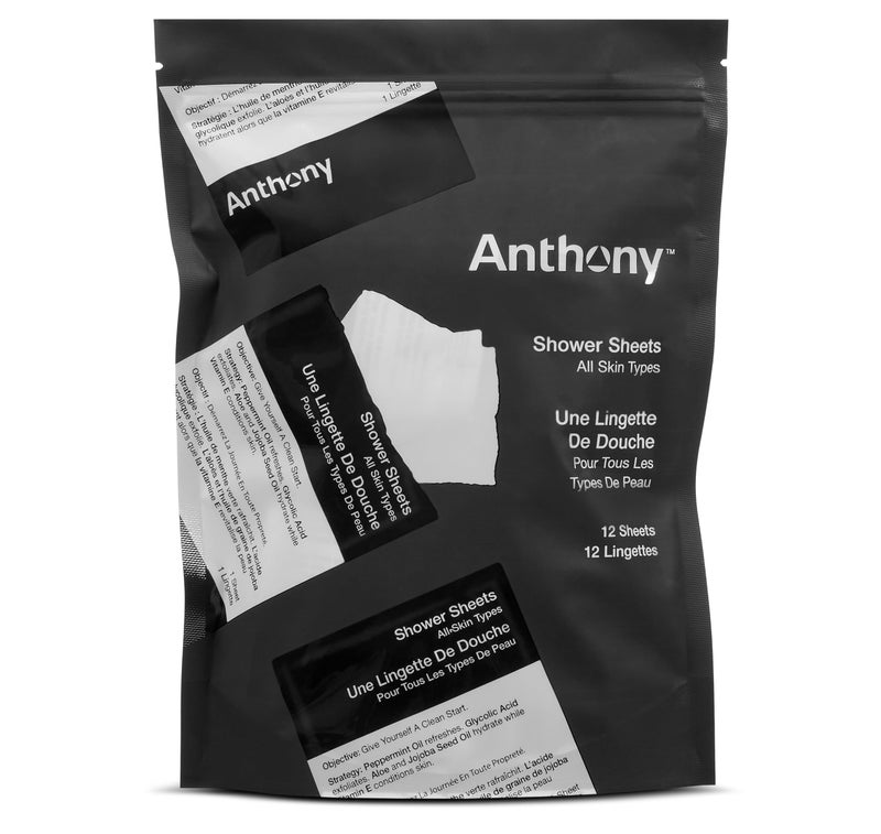 Anthony Body Wipes for Adults Bathing, Post Workout, & A Must Have Camping Personal Care Product â€“ Travel Shower Wipes No Rinse Body Wash â€“ Disposable Wash Cloth Towelettes 12 9â€x12.5â€ - Image 1