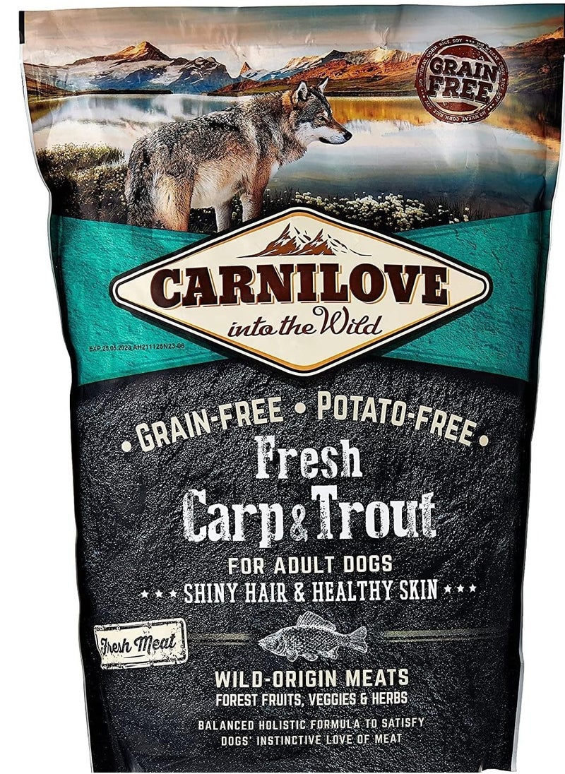 CARNILOVE - Carnilove Fresh Carp & Trout for Adult Dogs 1.5kg - Image 1