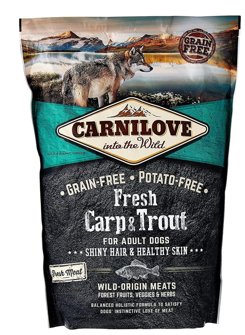 CARNILOVE - Carnilove Fresh Carp & Trout for Adult Dogs 1.5kg - Image 1