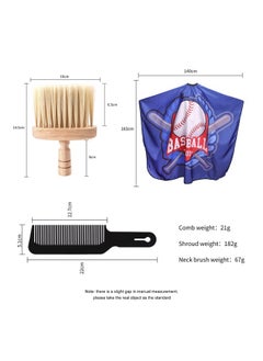 Barber Capes for Men, Hairstylist Large Hairdressing Cape for Hair Cutting Cape with Neck Duster Brush,Hair Comb,Hair Cutting Accessories(Baseball Pattern) - pzsku/Z633C173F1B472458F062Z/45/_/1690992501/82f0fb71-2266-43ec-9f9c-16f7c3b4cc2a