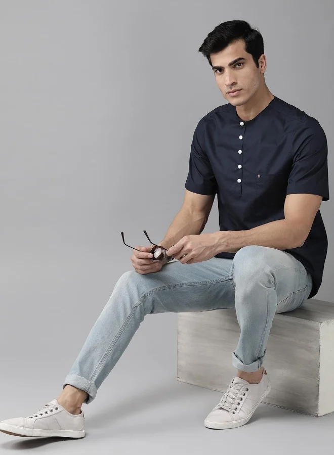 Hubberholme Navy Blue Shirt