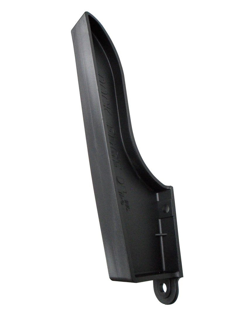 Dock Edge Line & Utility Holder, Black, HDPE, Screw Mount, 1 Pack - Image 1