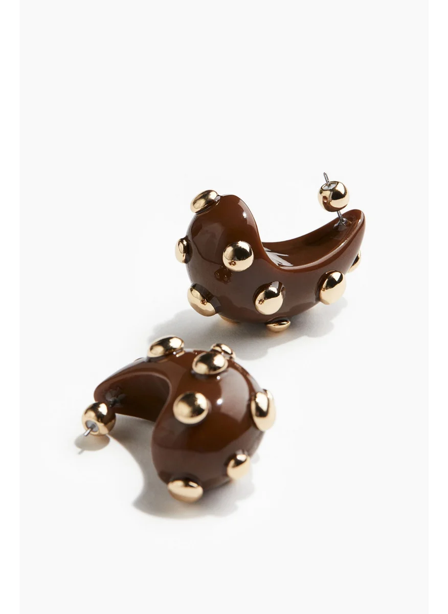 اتش اند ام Studded Dome Earrings