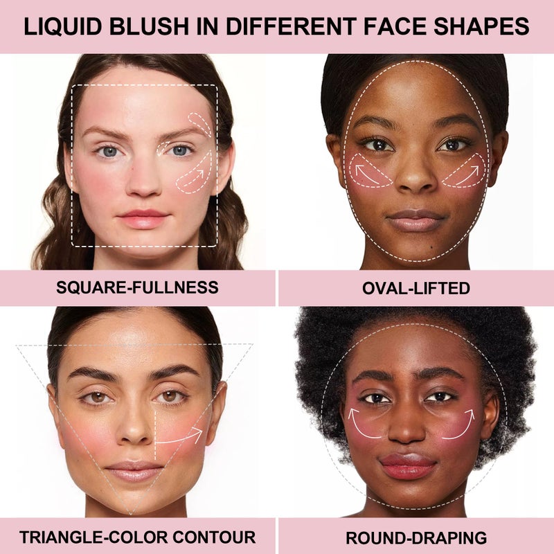 FV Liquid Blush, Long Lasting Buildable Cream Cheek Tint with High-Pigment Color, Weightless Blendable Formula for Natural Dewy Finish (Honey) - Image 5