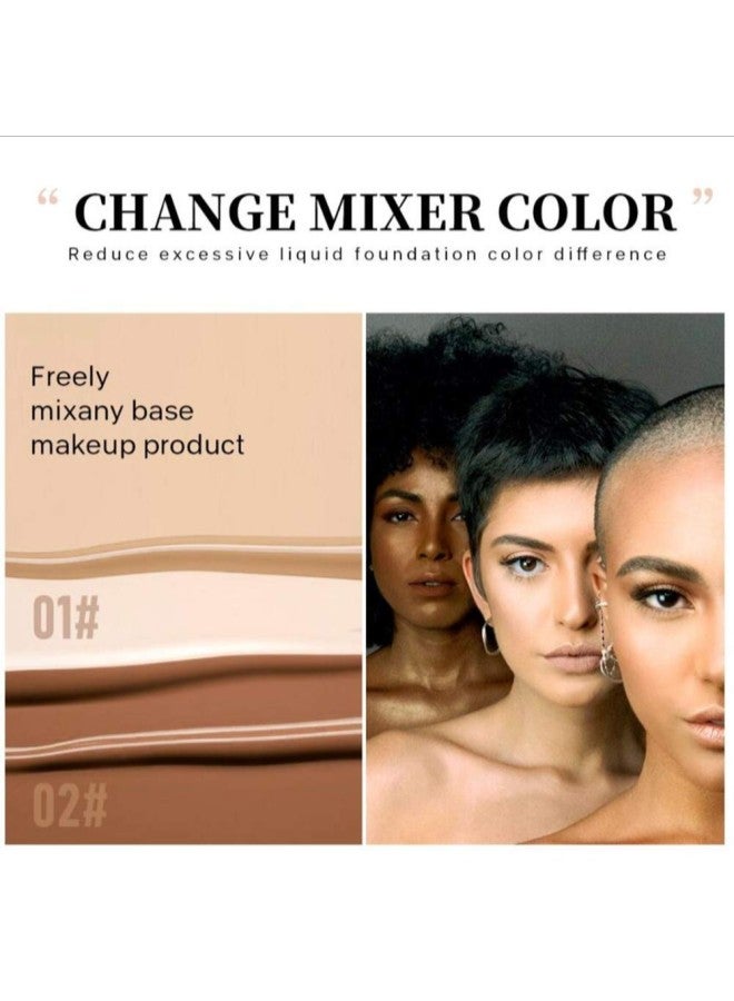 klarako Foundation Mixer,Foundation Adjusting Drops,Color Adjusting Mixer Suitable for Liquid Foundation Mix to Match Your Unique Skin Tone (02# Dark) - Image 3