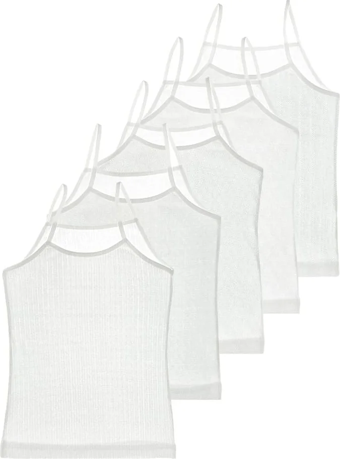 Donella 5 Pcs 100% Cotton Girls Athlete White - 43733