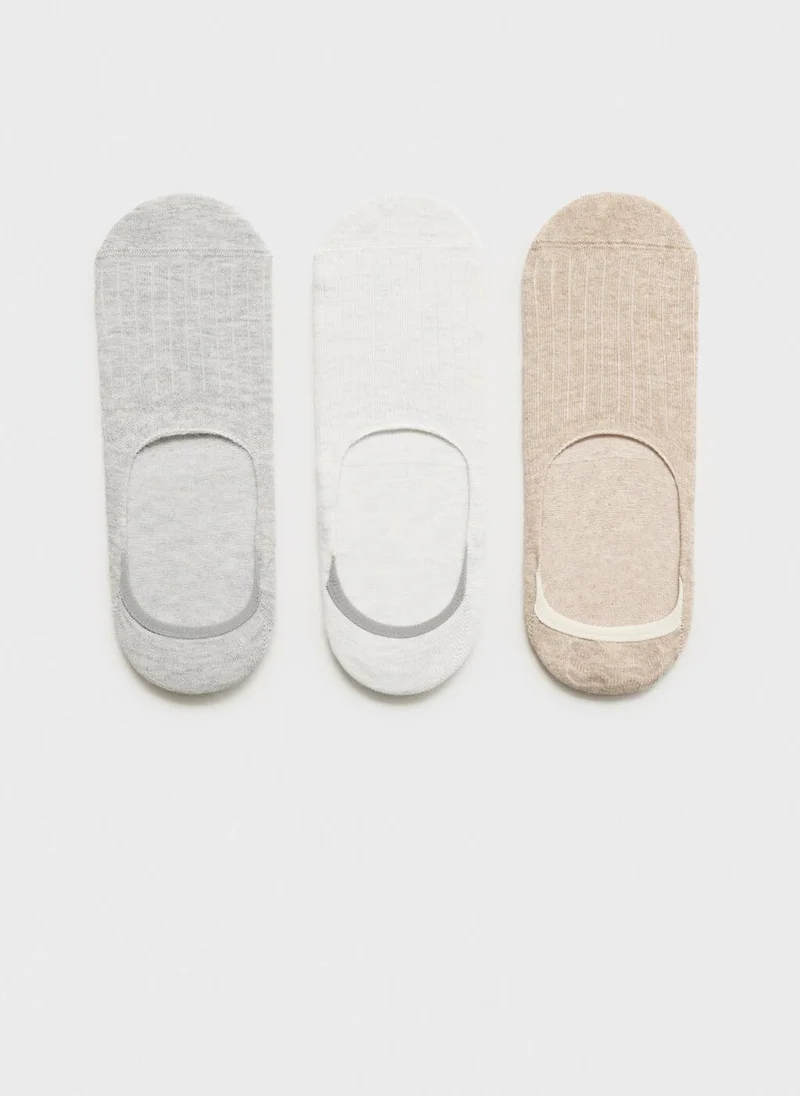MANGO 3-pack of invisible socks