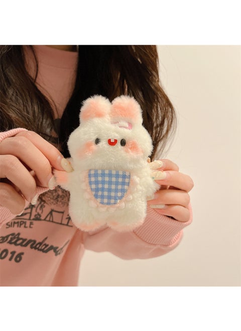 Plush Apron Rabbit For Apple AirPods Pro Earphone Case AirPods 1/2/3 Generation Cute Third Generation-Color:Blue Apron Rabbit]-Applicable Model:airpods 3 Generation