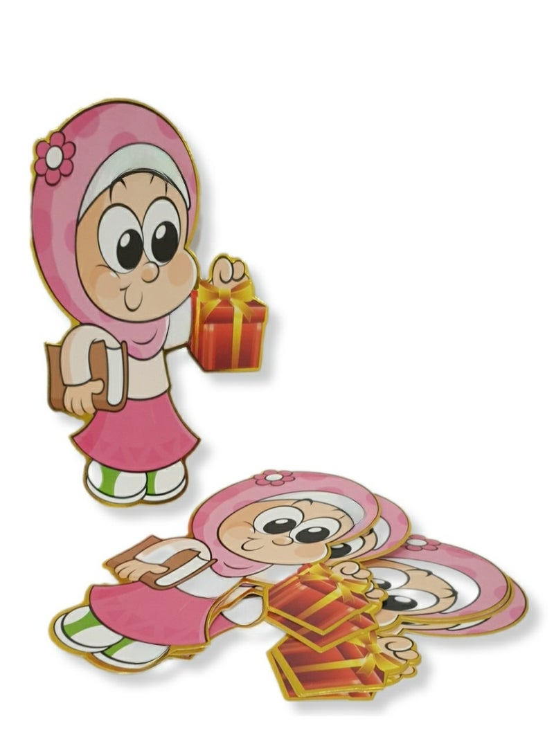 Al Zaabiah Eid Violet Envelopes for Girls | Stylish Eidi Money Holders for Ramadan & Eid - Image 3