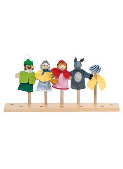 NIBEMINENT 5-Piece Rotkappchen Finger Puppets Set  - Image 1