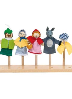 NIBEMINENT 5-Piece Rotkappchen Finger Puppets Set  - Image 2