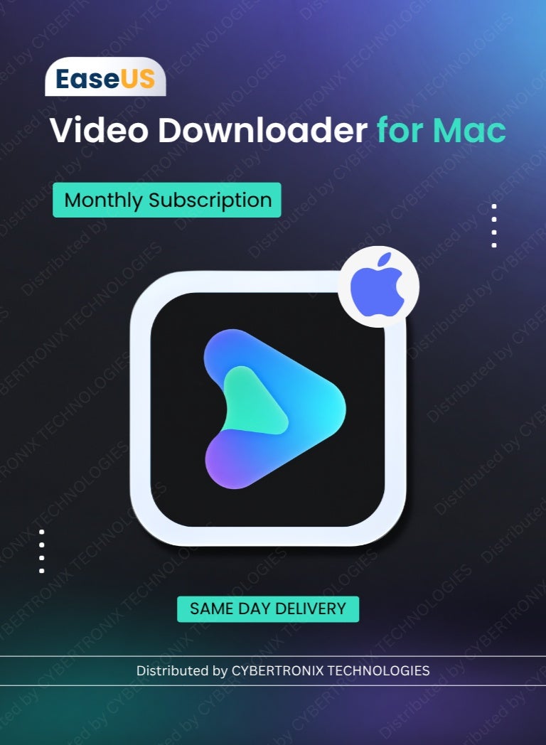 EaseUS Video Downloader for Mac |1 Device 1 Month | Digital License | Same Day Delivery