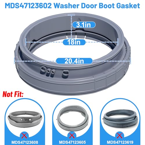 Alvar Upgraded MDS47123602 Washer Door Boot Gasket Compatible with LG Washer Door Boot Seal MDS64237202 Kenmore Door Boot Seal MDS64237201, WM3050CW, WM3170CW, WM3370HWA, WM3250HWA, WM3670HWA Door Gasket - Image 2