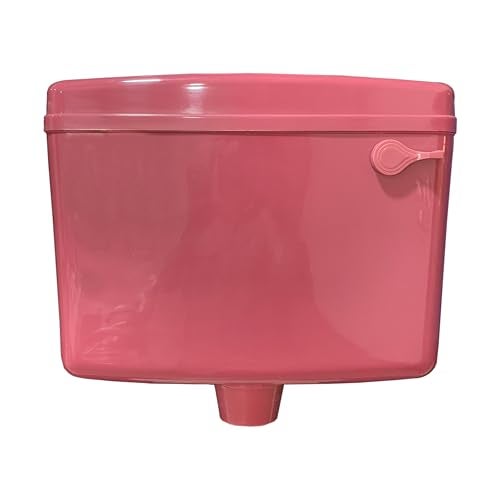 LUXART 8 LTR Wall Mounted Magenta Flush Tank for Toilet - Polypropylene Smart PVC Slim Cistern | Side Handle Front Flushing with Air Freshener & Complete Kit - Image 2