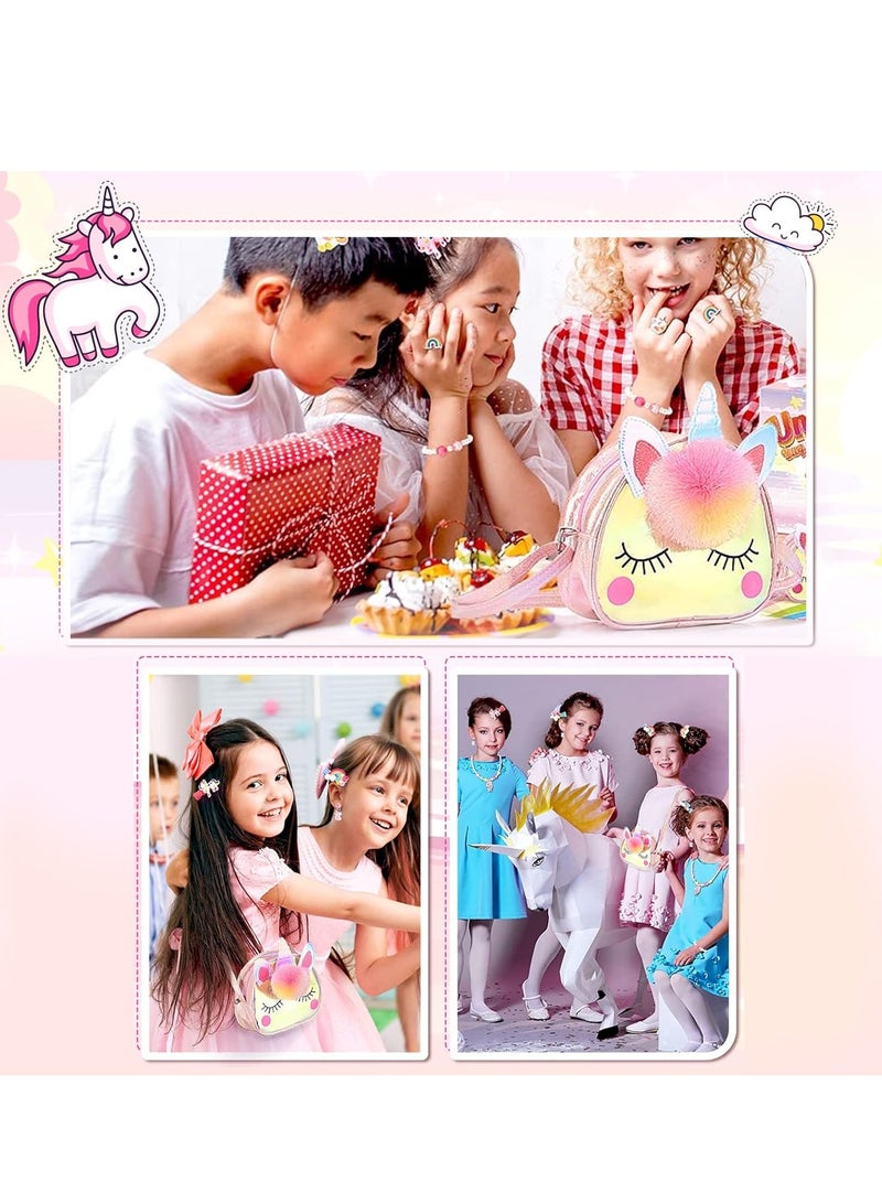 Kids Jewellery Sets for Girls Unicorn Toys for 2 to 12 Year Olds Girls Birthday Presents Unicorn Bag - Image 4