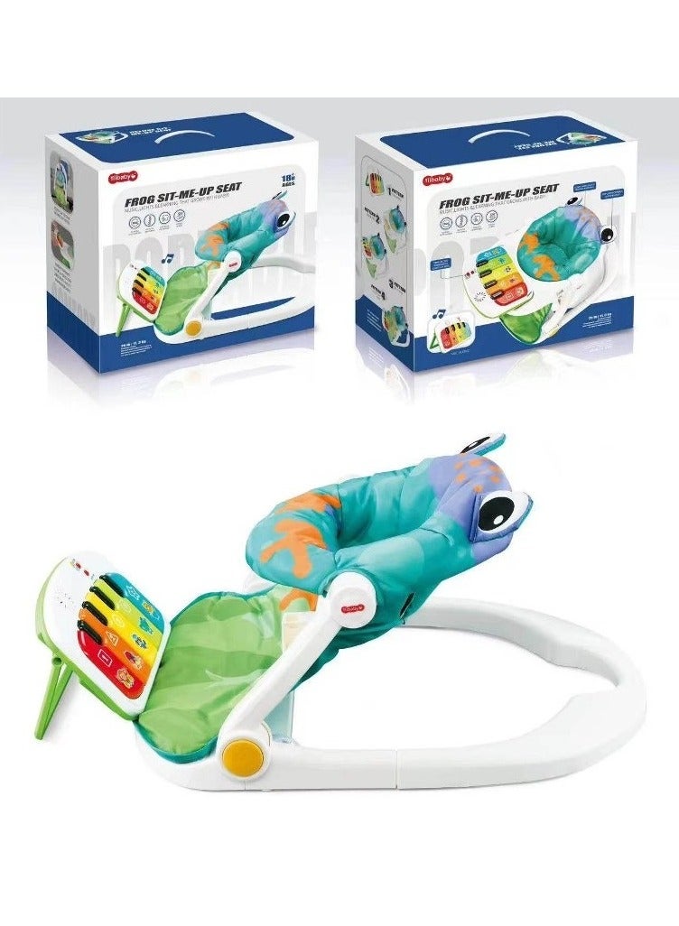 Tiibaby 68165 Frog Sit-Me-Up Seat with Electronic Piano - Image 1