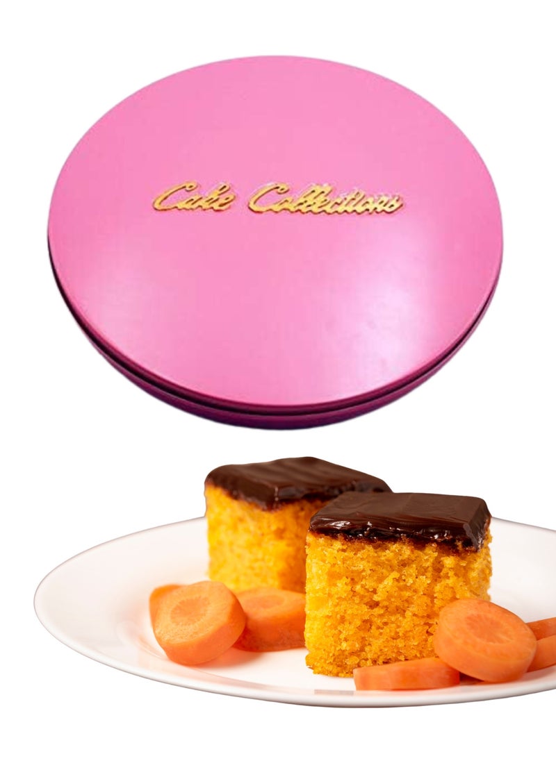 Generic - A Circular Tray of Basbousa and Kunafa Divided Into Squares with a Lid 35 Cm - Image 1