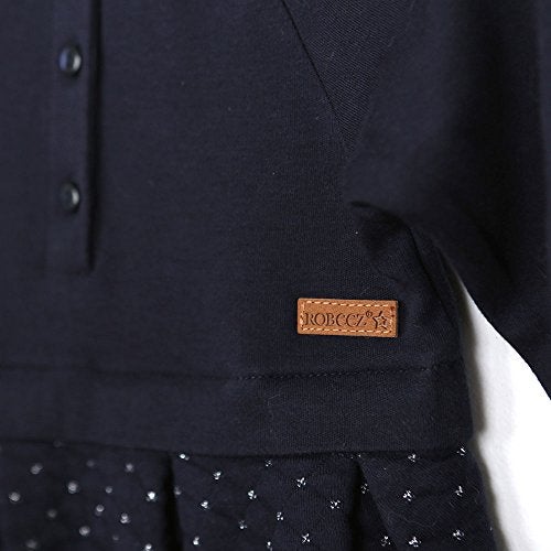 Robeez Baby Girls' Quilted Dress & Diaper Cover, Navy, 3 Months - Image 5