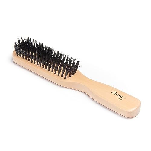 Diane 100 Nylon Bristle Styling Brush for Men and Barbers  Hard Bristles for Thick to Coarse Hair  Use for Detangling Styling and Wave Styles