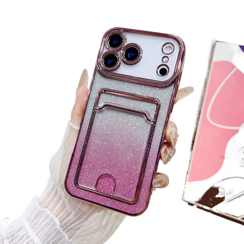 Protective Case | Shockproof Cover for iPhone 15 / 15 Plus / 15 Pro / 15 Pro Max | Card Holder | Black | Silicone - Image 2
