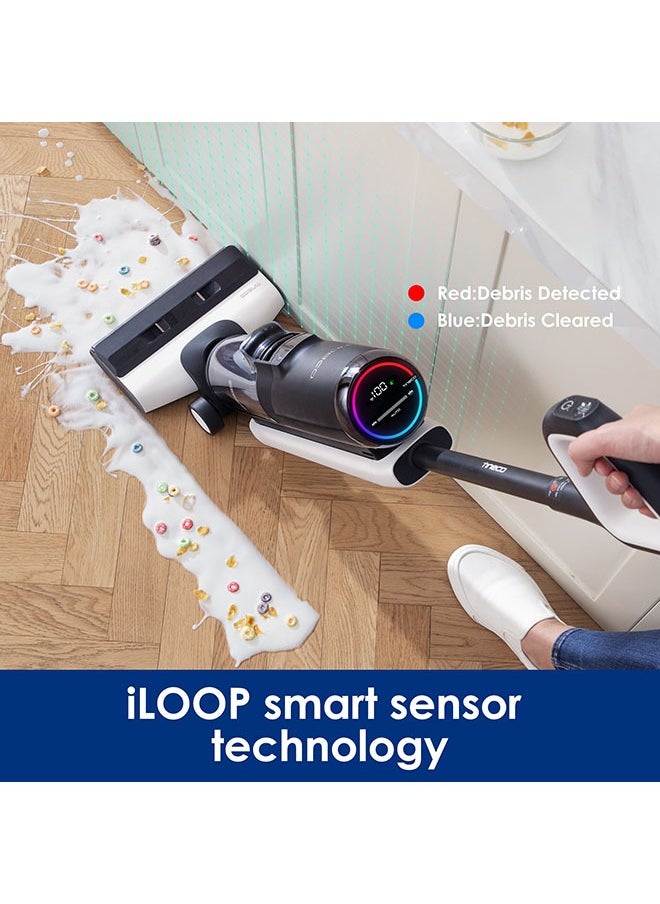 Tineco - Tineco Floor ONE S5 Smart Cordless Wet Dry Vacuum Cleaner and Mop for Hard Floors, Digital Display, Long Run Time, Great for Sticky Messes and Pet Hair, Space-Saving Design, Black - Image 1