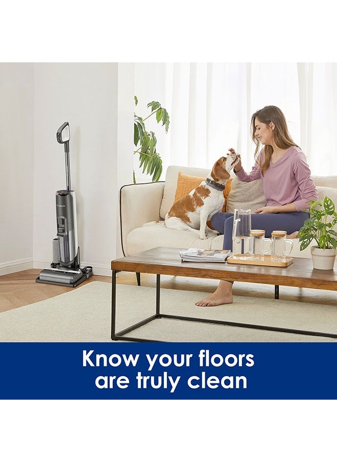 Tineco - Tineco Floor ONE S5 Smart Cordless Wet Dry Vacuum Cleaner and Mop for Hard Floors, Digital Display, Long Run Time, Great for Sticky Messes and Pet Hair, Space-Saving Design, Black - Image 1