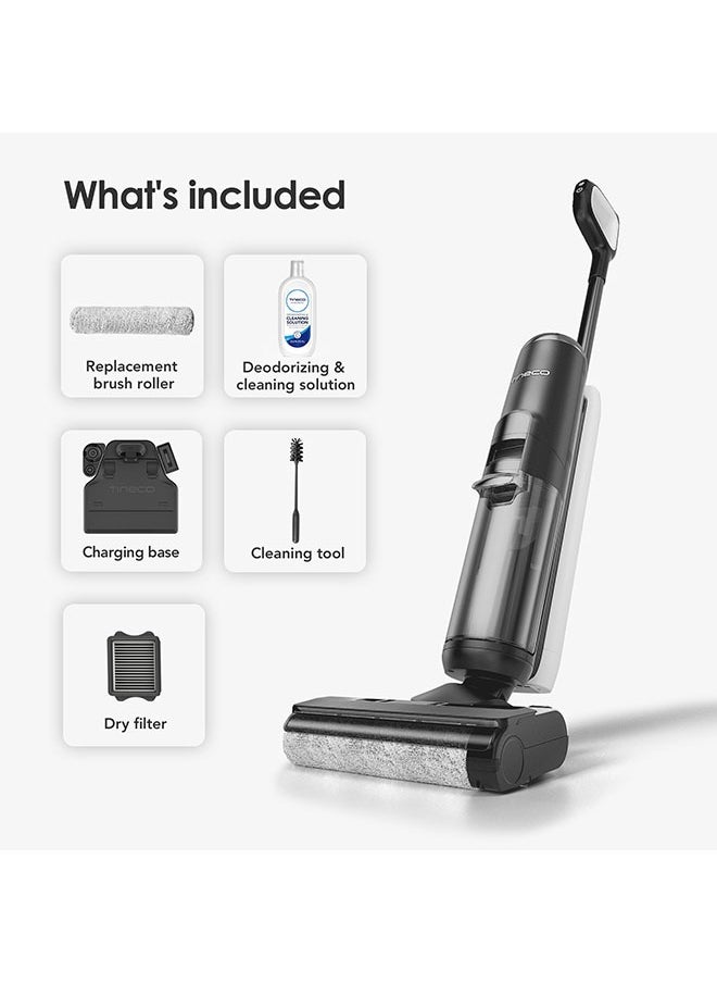 Tineco - Tineco Floor ONE S5 Smart Cordless Wet Dry Vacuum Cleaner and Mop for Hard Floors, Digital Display, Long Run Time, Great for Sticky Messes and Pet Hair, Space-Saving Design, Black - Image 1