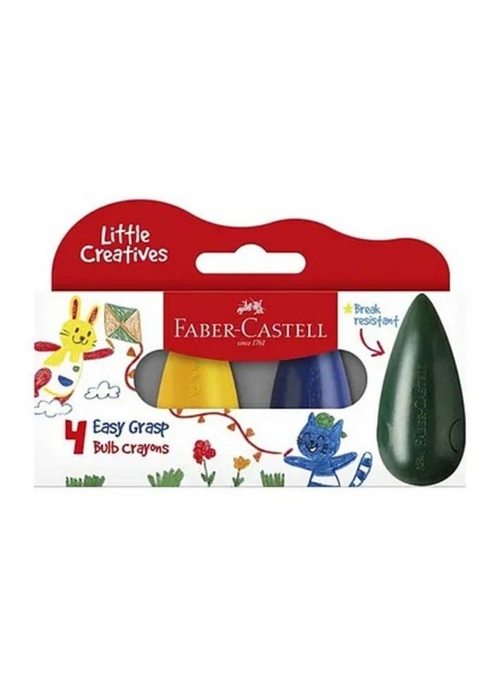 اقلام شمع للاطفال - 4 الوان -