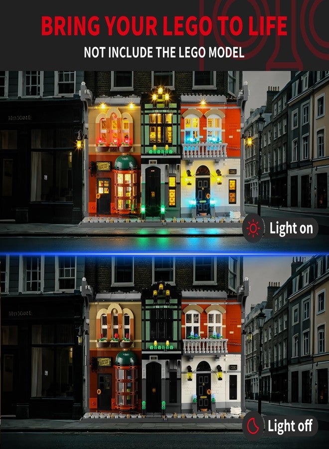 BRIKSMAX 2.0 Light Kit for Lego Sherlock Holmes Book Nook -Innovative Led Lighting Compatible with Lego Icons 10351 - Not Included Lego Set - Image 2