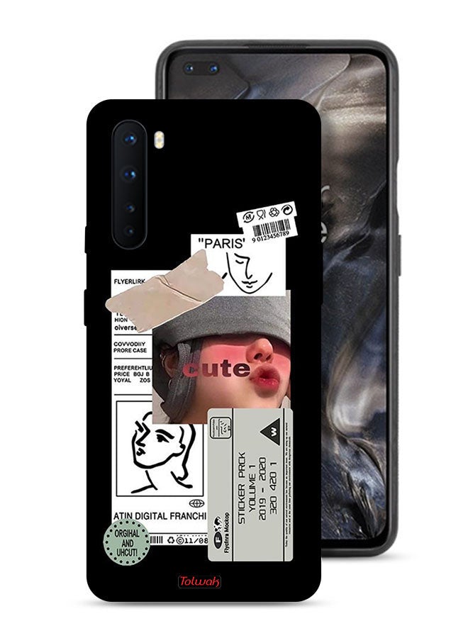 Tolwak غطاء حماية OnePlus Nord مع ملصق لطيف - Image 1