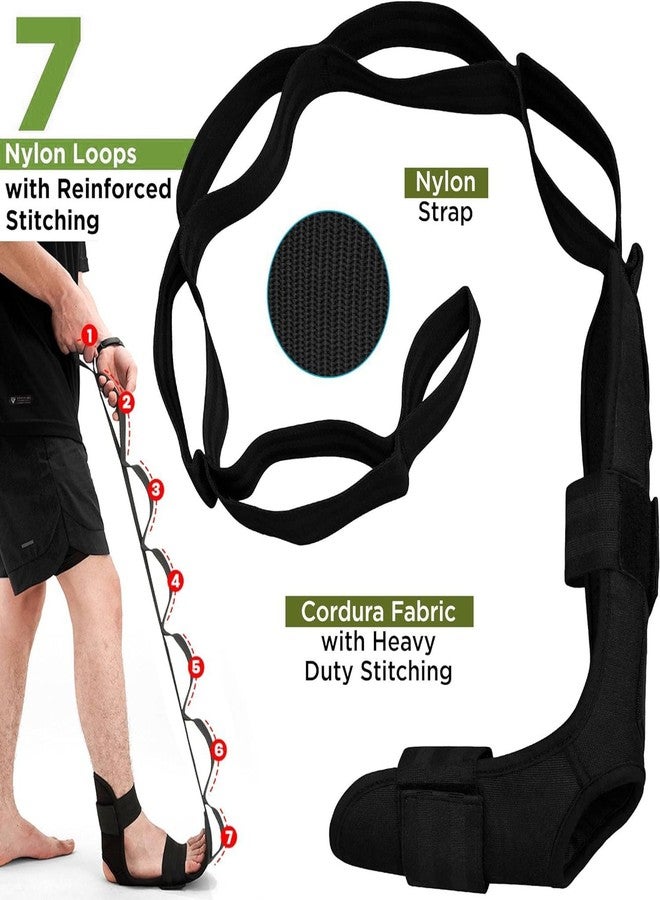 SHAZ Foot & Calf Stretcher, Fascia Hamstring Stretcher for Plantar Fasciitis, Achilles Tendonitis, Heel Spurs & Shin Splints - Yoga Leg Stretching Strap for Back Pain - Flex Strap for Physical Therapy - Image 4