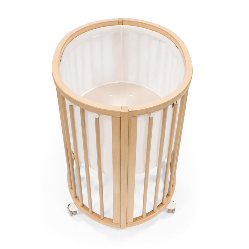 STOKKE ستوكه سليبى V3 ميني سرير بطانة شبكية، أبيض - Image 1