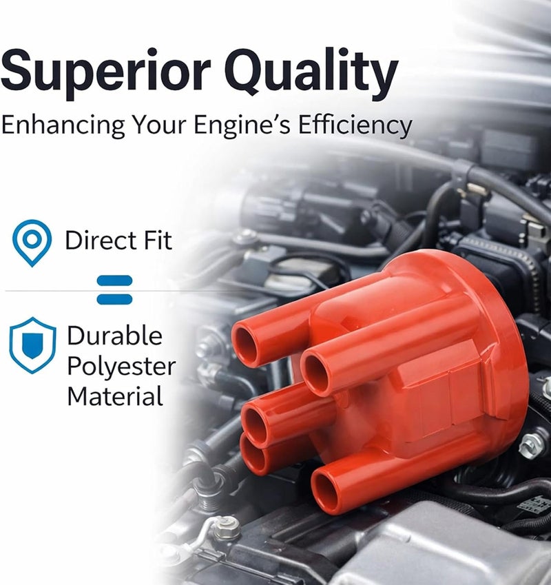 Distributor Cap with Rotor 030905207 030905225C for Seat Arosa, Polyester Material, Durable Replacement Part - Easy Installation, OEM Fit, Reliable Performance - Image 3