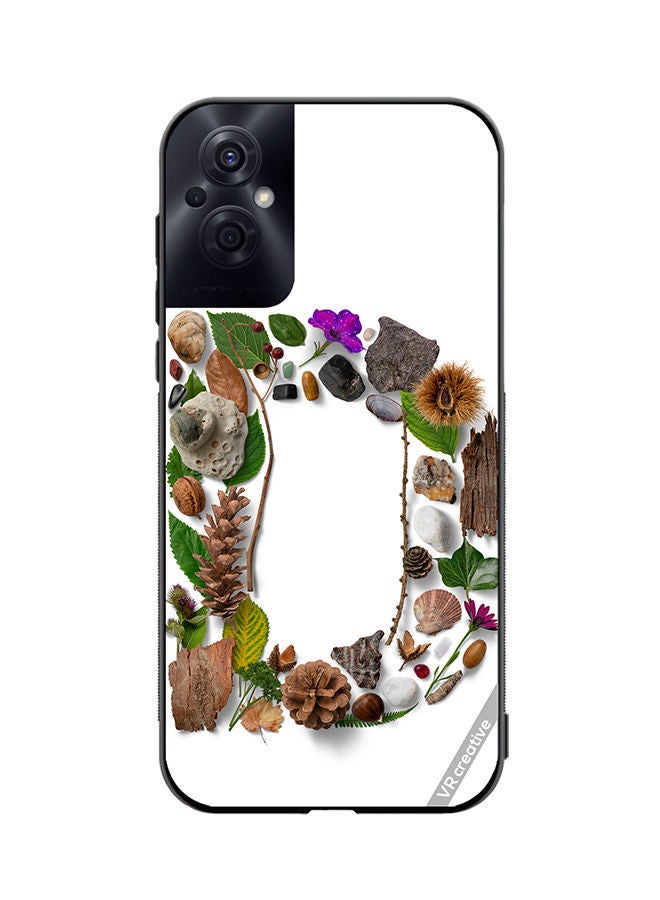 VR CREATIVE Protective Case Cover For Oppo Reno8 Z Alphabet D Design Multicolour - Image 1