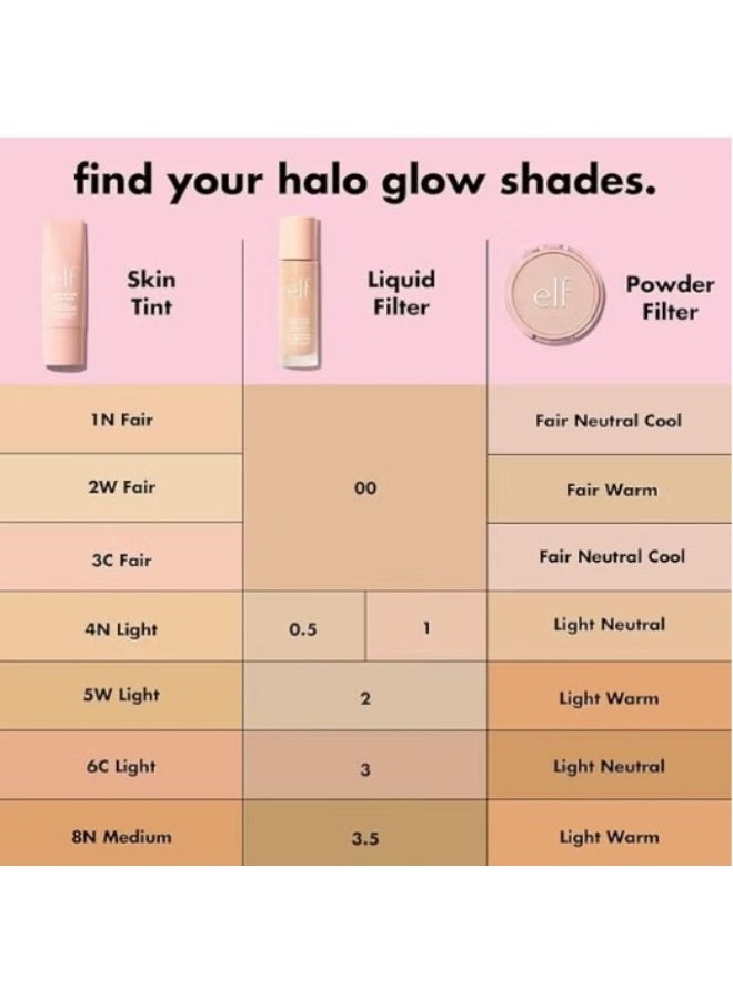elf e.l.f. Cosmetics Halo Glow Liquid Filter, Shade 0.5 Fair, Luminous Complexion Booster - Image 4