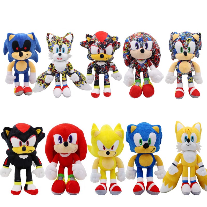 Sonic the Hedgehog Plush Toy, Super Sonic Stuffed Doll, Multiple Colors & Sizes - Image 1