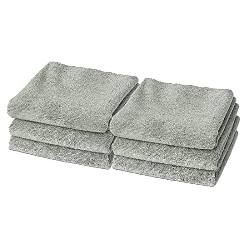 Eurow Microfiber Gym Towels Super Absorbent  Quick Drying Sweat Towels for Fitness Sports Yoga Workout Sauna Face  Equipment Soft  Reusable16x27 Inches 6Pack Gray - Image 1