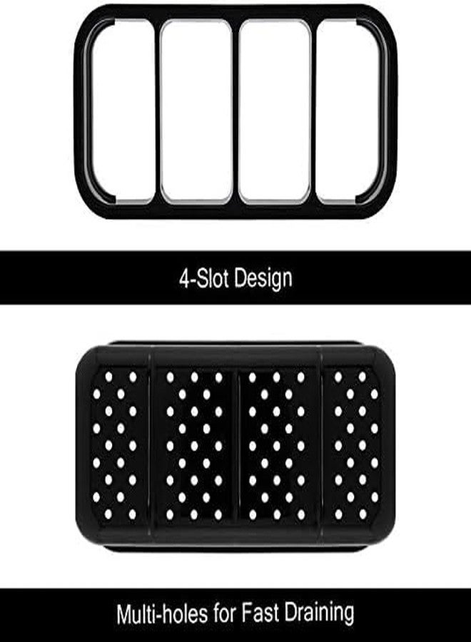 Zipron Silverware Caddy Utensil Caddy Spoon Holder with 4 Divided Compartments, Sturdy Stainless Steel, Rust Proof - Image 3