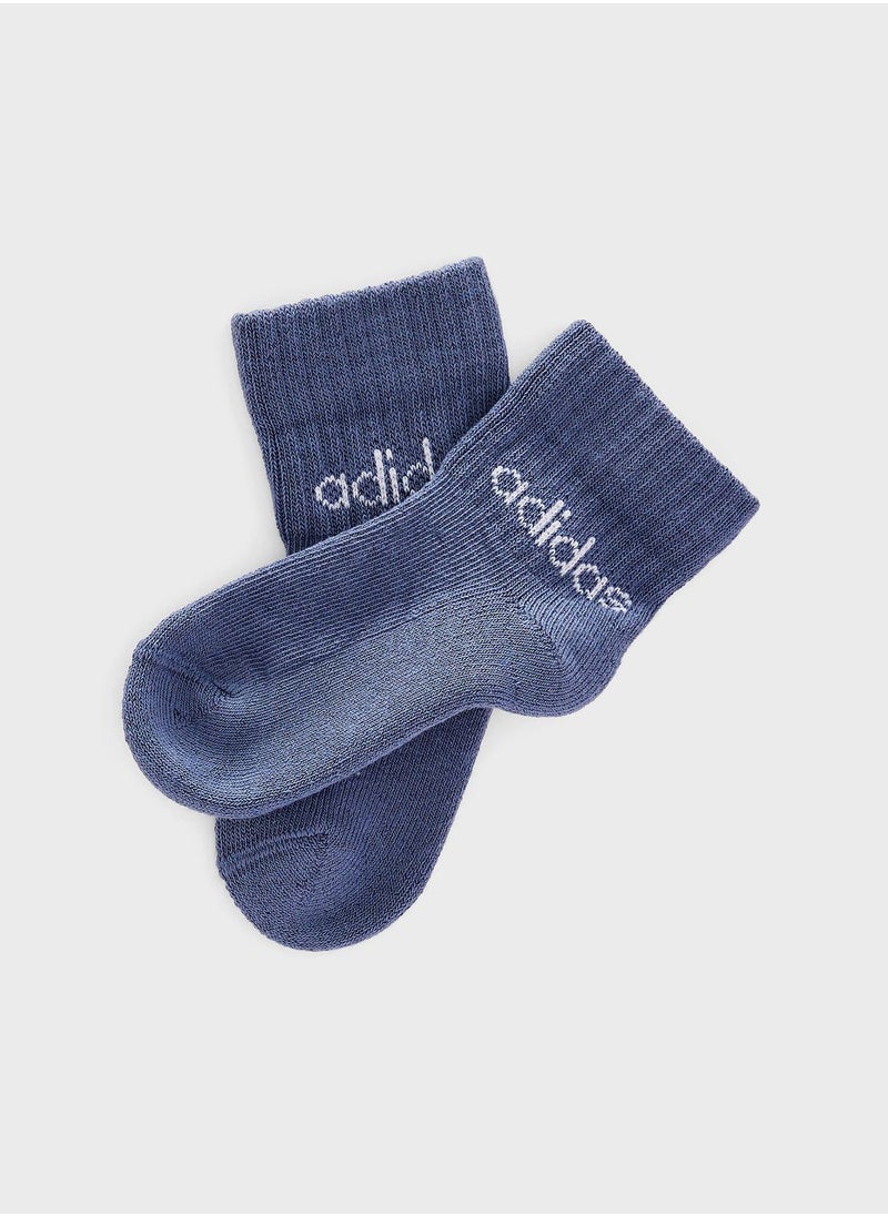 Adidas - Kids 5 Pack Linear Ankle Socks - Image 1