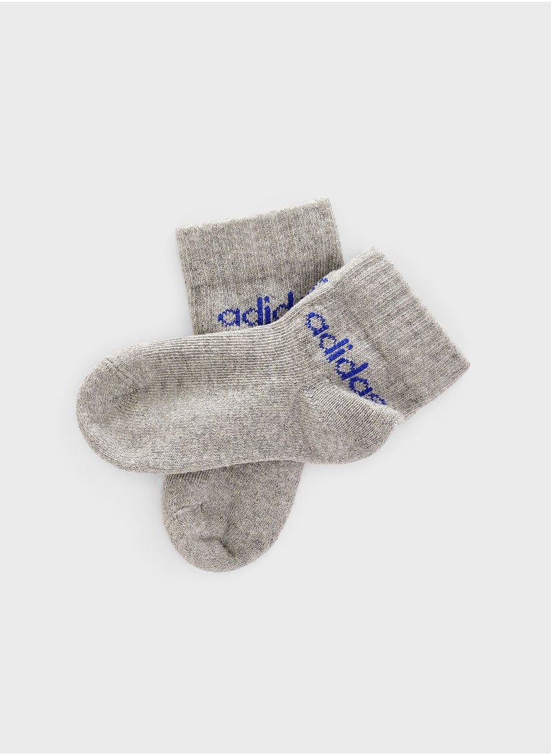 Adidas - Kids 5 Pack Linear Ankle Socks - Image 1