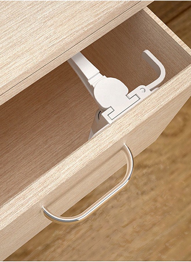 Occuwzz 10 PCS Pack Baby Proof Cabinet Locks with Durable Adhesive for Easy Installation Suitable for Babies Kids  Pets  - Image 3