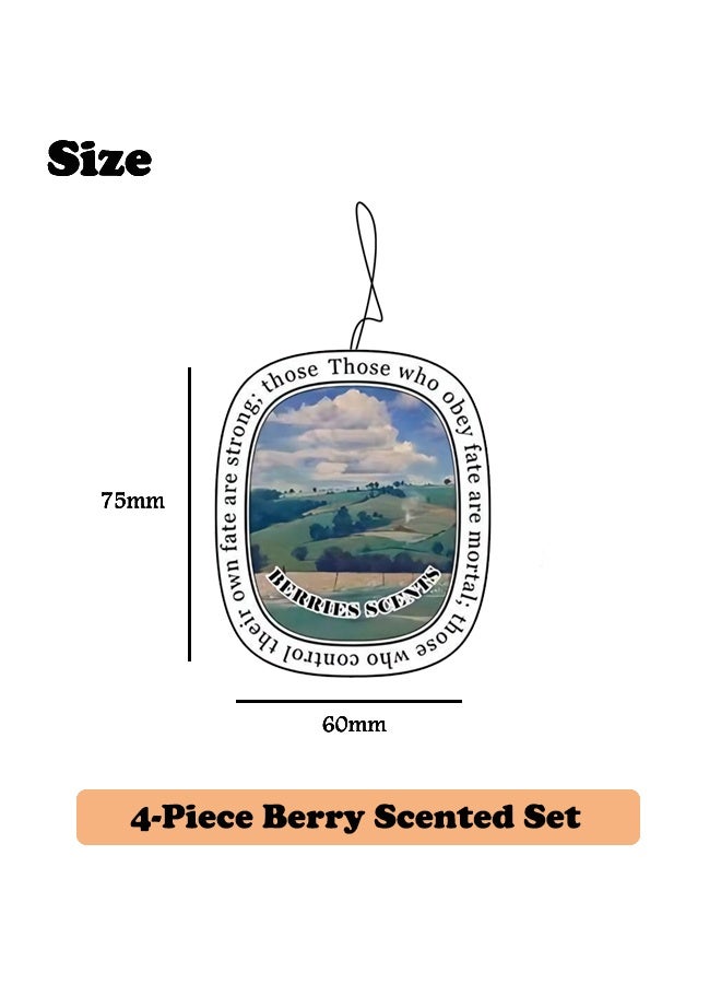 Berry Scented Car Air Freshener Gel Aromatherapy Ornament Long-Lasting Fragrance & Natural Deodorizer for Car Home Decor - Image 2